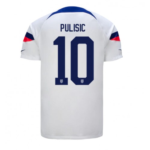 Forenede Stater Christian Pulisic #10 Hjemmebanetrøje VM 2022 Kort ærmer